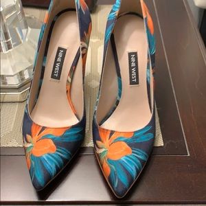 Nine West Tatiana Fabric Flower Pumps